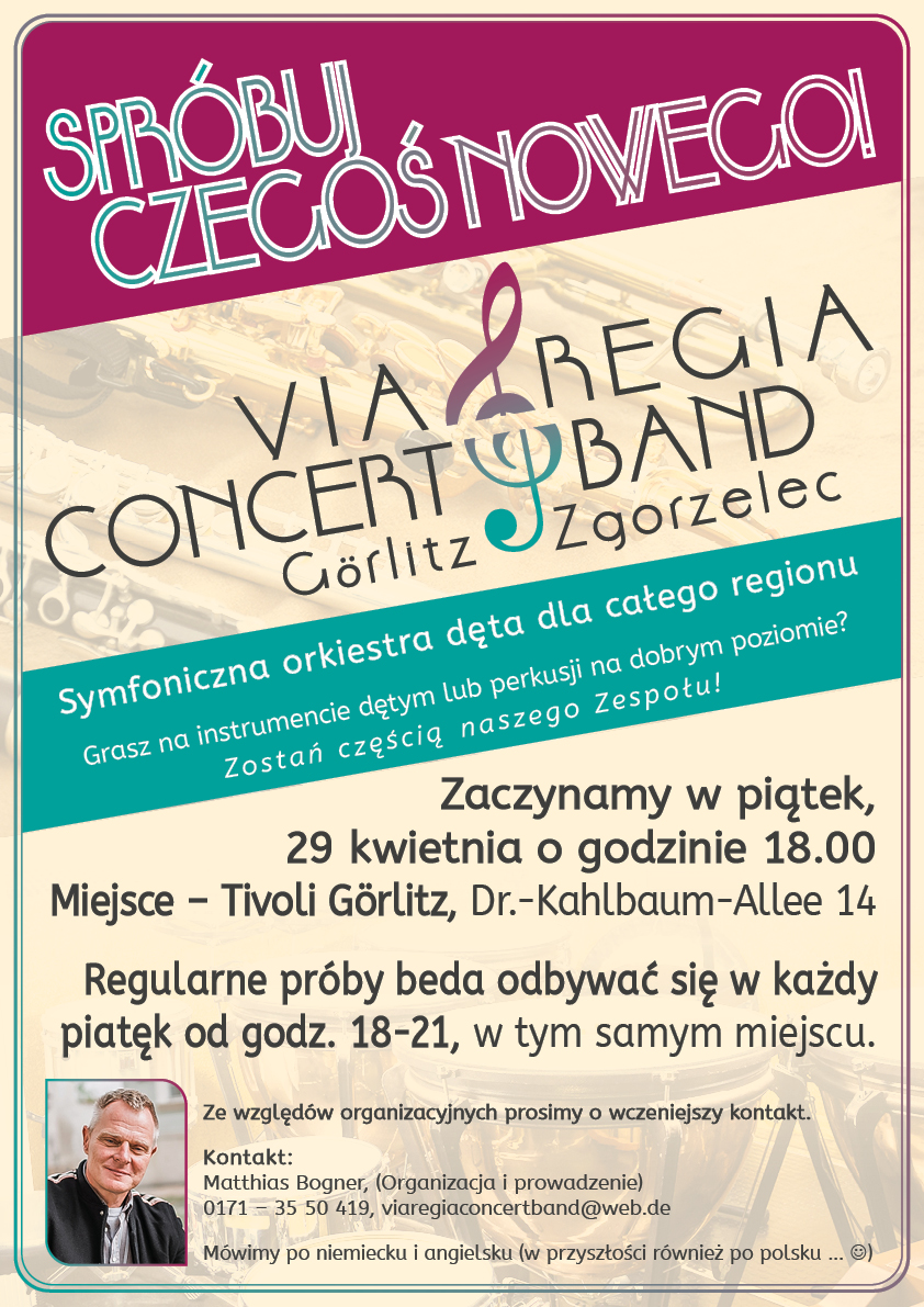 Plakat Via Regia Concert Band