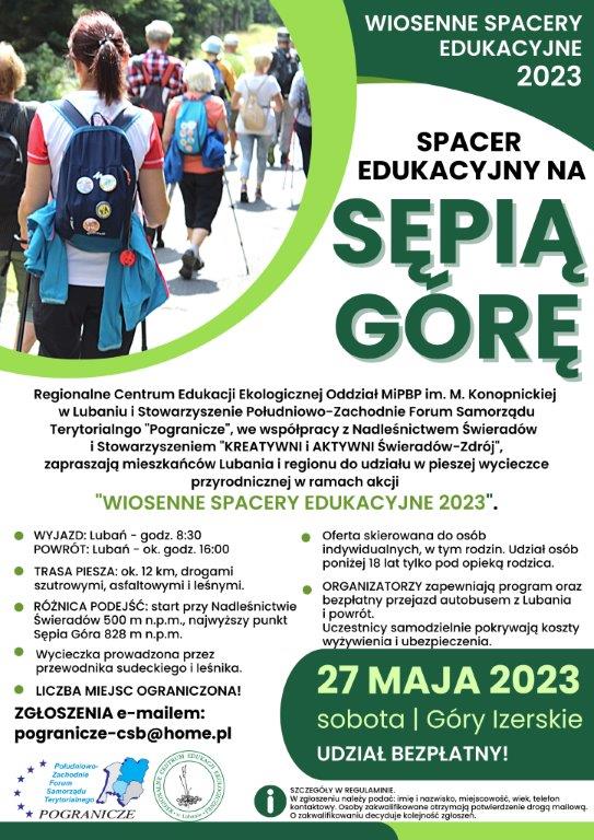 27.05.2023 plakat SPACER Sępia Góra